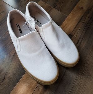 Old Navy White Slip on Shoes
